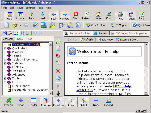Pocket CHM Professional Screenshot